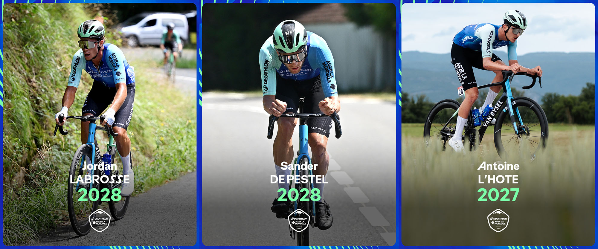 Sander De Pestel et Jordan Labrosse jusqu’en 2028. Antoine L’Hôte rejoint l’équipe WorldTour